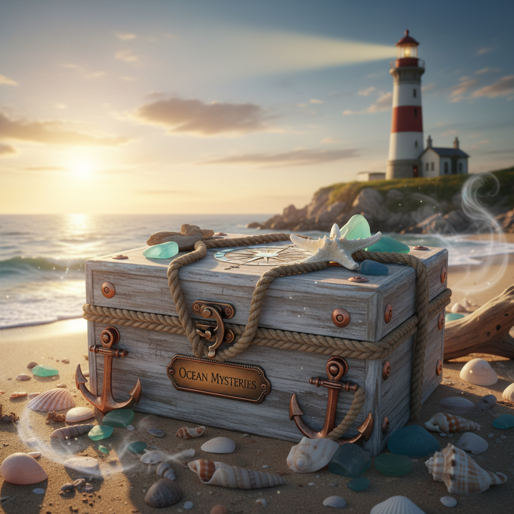 Ocean Mystery Box with Beach and Lighthouse